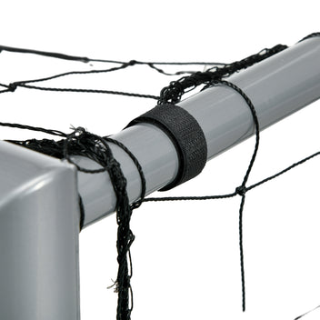 Jalkapallomaali 240 x 160 cm, säänkestävä verkko, metallirunko, harmaa