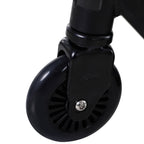 Temppupotkulauta alumiinia, 100 mm PU-pyörät, freestyle, 14 v+, musta