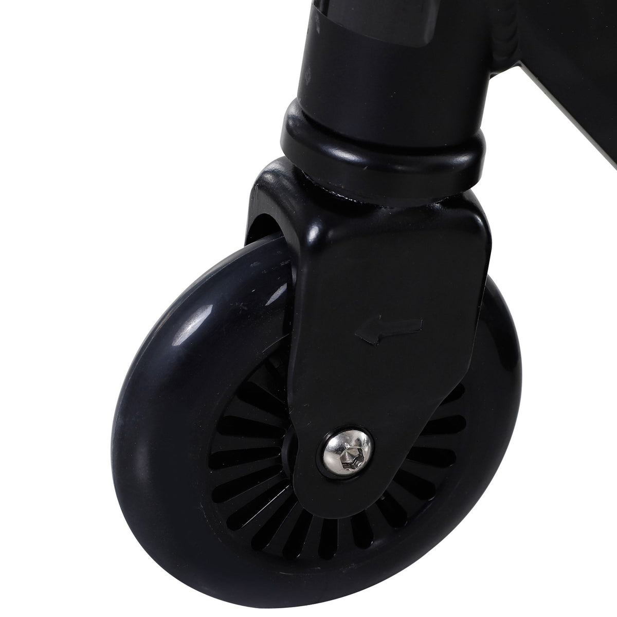 Temppupotkulauta alumiinia, 100 mm PU-pyörät, freestyle, 14 v+, musta