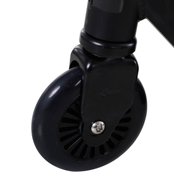 Temppupotkulauta alumiinia, 100 mm PU-pyörät, freestyle, 14 v+, musta