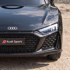Lasten sähköauto Audi R8 Spyder, litiumakku, kaukosäädin, takajousitus, 3–6 v, musta