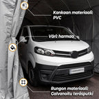 FORNORTH PRESSUTALLI 3,5X7,5M, VAALEANHARMAA 350G PVC