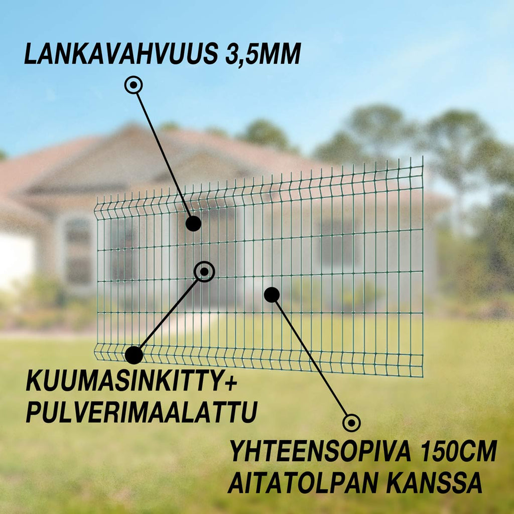 FORNORTH AITAELEMENTTI 103x250cm, VIHREÄ
