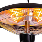 FORNORTH TERASSILÄMMITIN CEILING HEATER DELUXE 2000W + ETÄOHJAUS, MUSTA