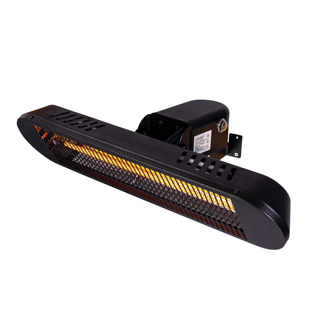 FORNORTH TERASSILÄMMITIN WALL HEATER PREMIUM 2000W + ETÄOHJAUS, MUSTA