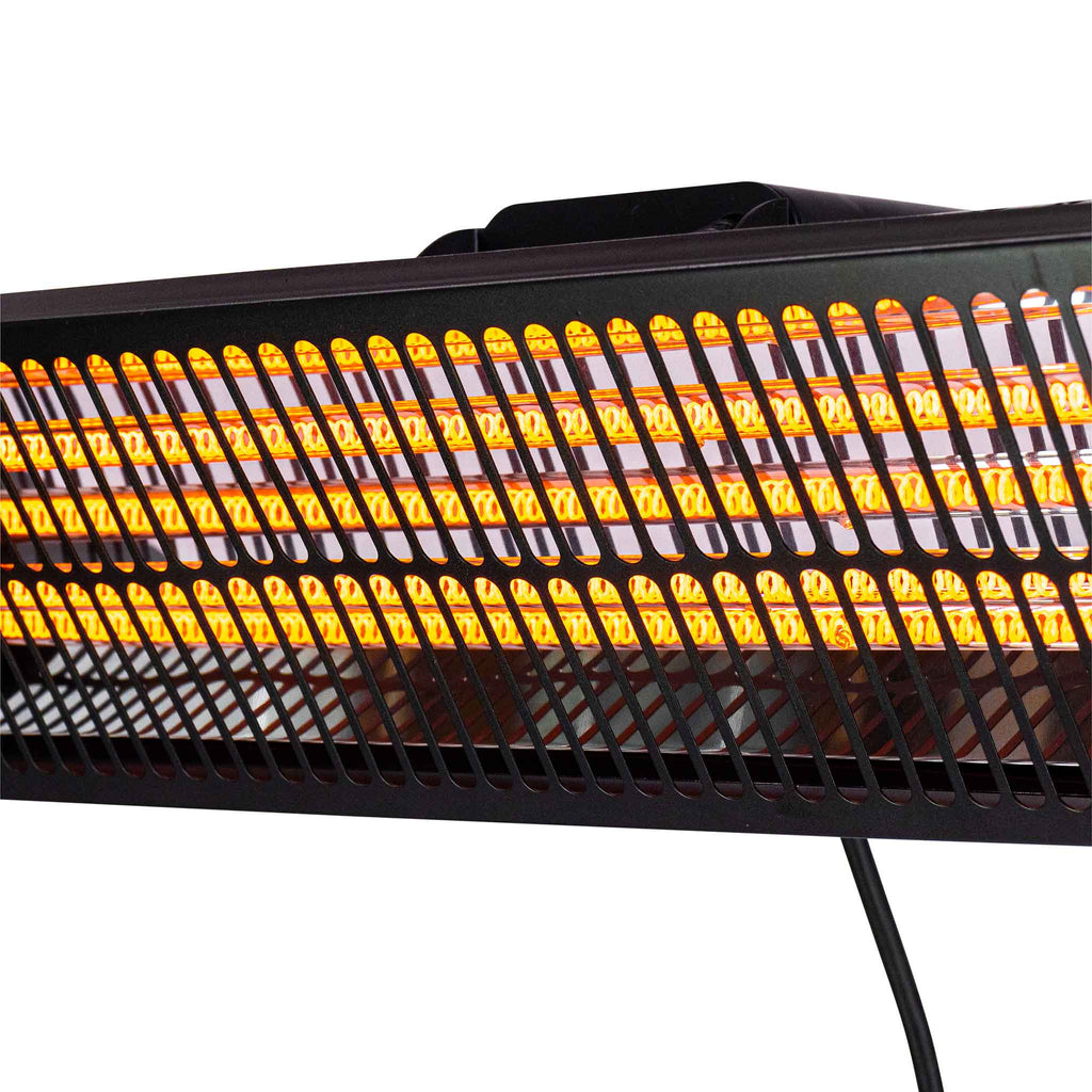 FORNORTH TERASSILÄMMITIN WALL HEATER PREMIUM 2000W + ETÄOHJAUS, MUSTA