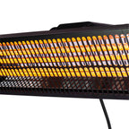 FORNORTH TERASSILÄMMITIN WALL HEATER PREMIUM 2000W + ETÄOHJAUS, MUSTA