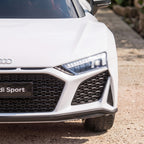 Lasten sähköauto Audi R8 Spyder, litiumakku, kaukosäädin, takajousitus, 3–6 v, valkoinen