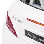Lasten sähköauto Mercedes SLC 300, kaukosäädin, LED-valot ja musiikki, 3–6 v, valkoinen