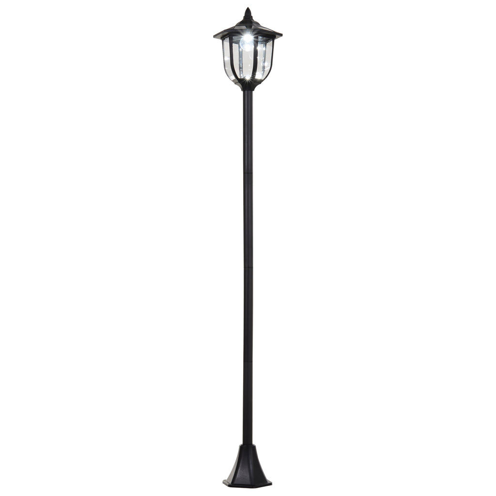 Aurinkopuutarhalyhty liekkiefektillä, 177 cm, musta