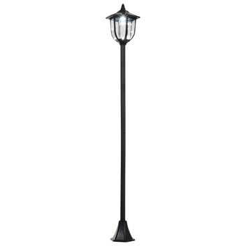 Aurinkopuutarhalyhty liekkiefektillä, 177 cm, musta
