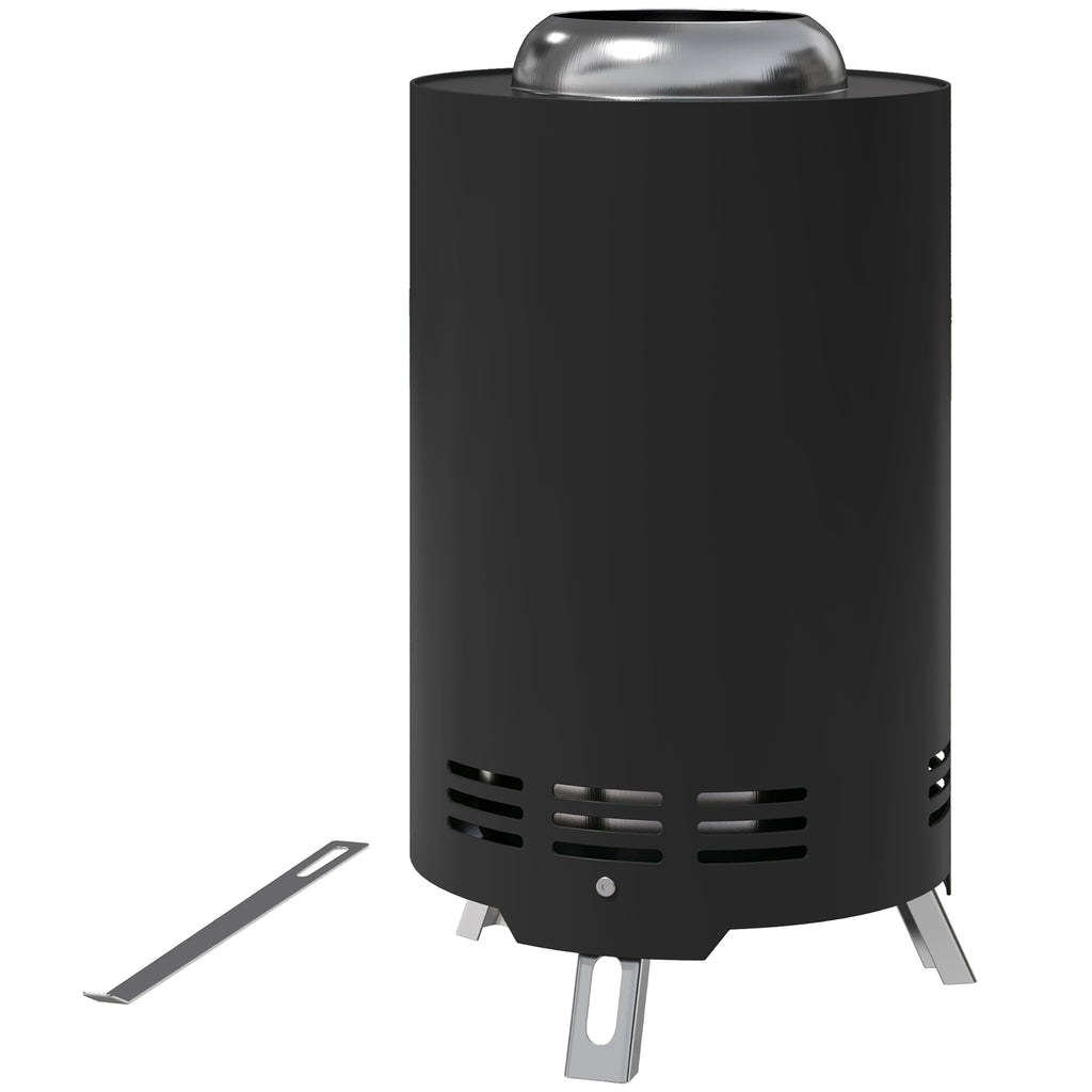 Kompakti savuton ulkotulisija, 25 cm ruostumatonta terästä