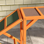 Koiran agility-puomi turvakaiteella, liukumaton, säänkestävä, 335 x 55 x 60 cm, oranssi