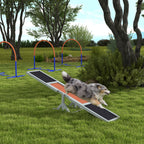 Koiran agility-keinulauta puusta, liukumaton pinta, 180 x 30 x 30 cm, harmaa