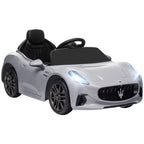 Lasten sähköauto Maserati GranTurismo Folgore 12V, kaukosäädin, LED-valot, 3–5 v, harmaa