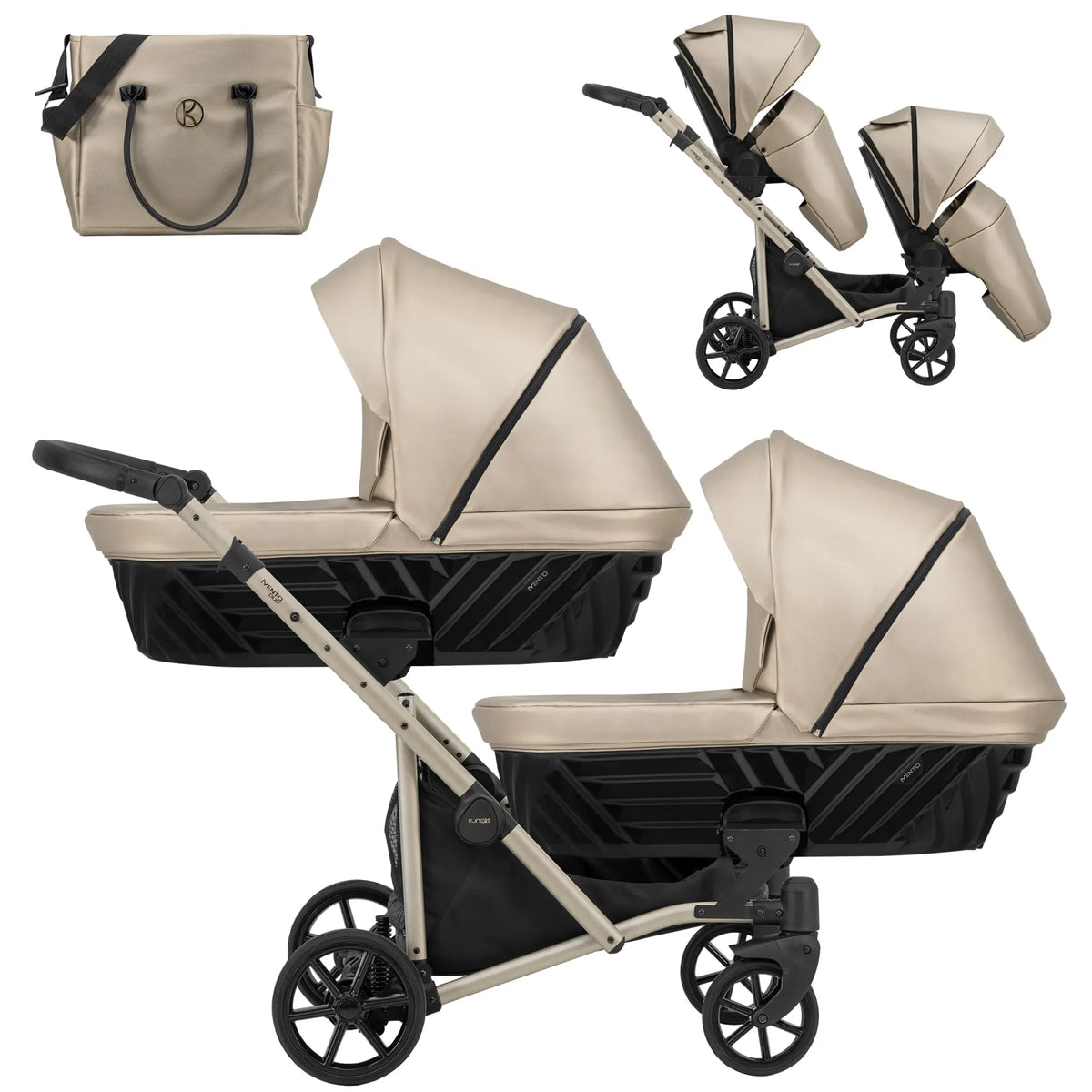 Kunert Ivento Duo 2-in-1 sisarusvaunut, useita värejä