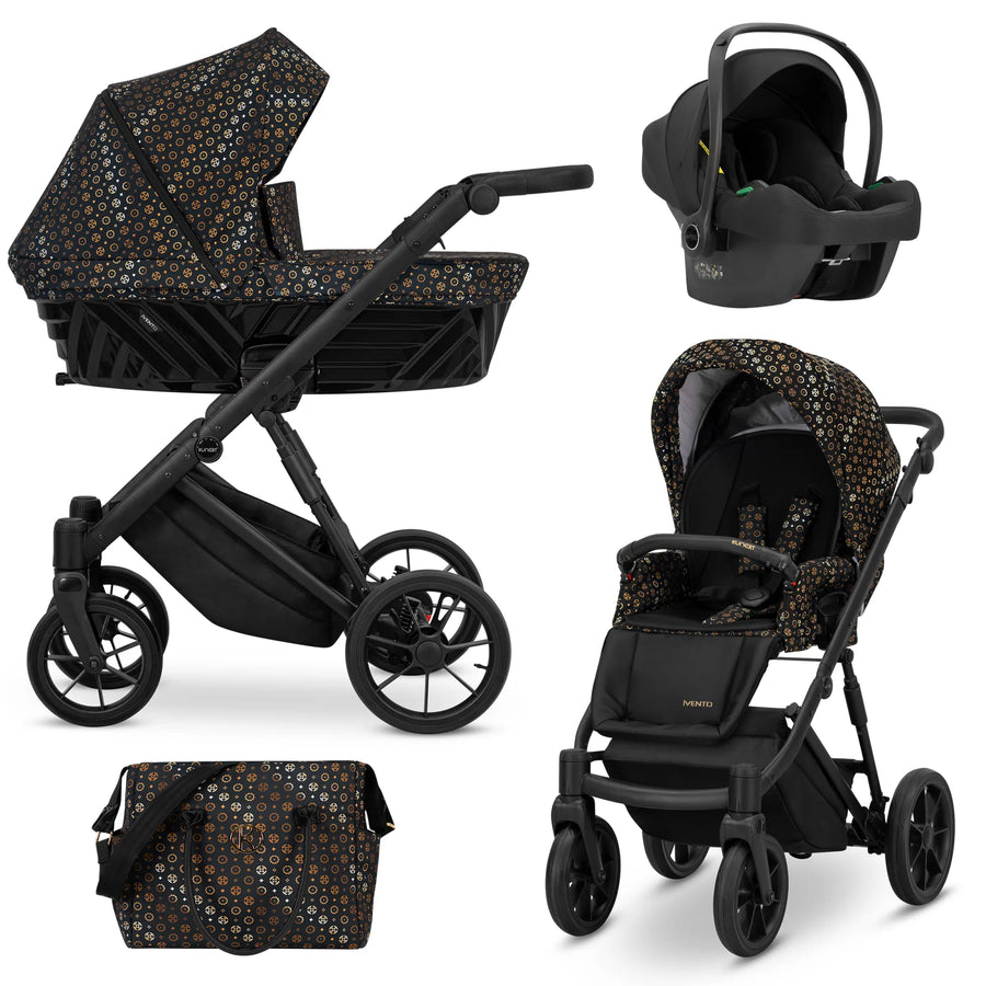 Kunert Ivento 3-in-1 yhdistelmävaunut Cosmo-turvakaukalolla, useita värejä