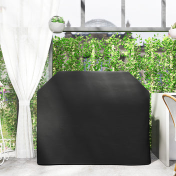Vedenpitävä grillin suojapeite, 147 x 61 x 120 cm, musta