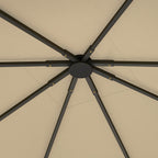 Paksu varakatto 3 x 3 m paviljonkiin, Oxford 370 g/m², UPF30+, beige