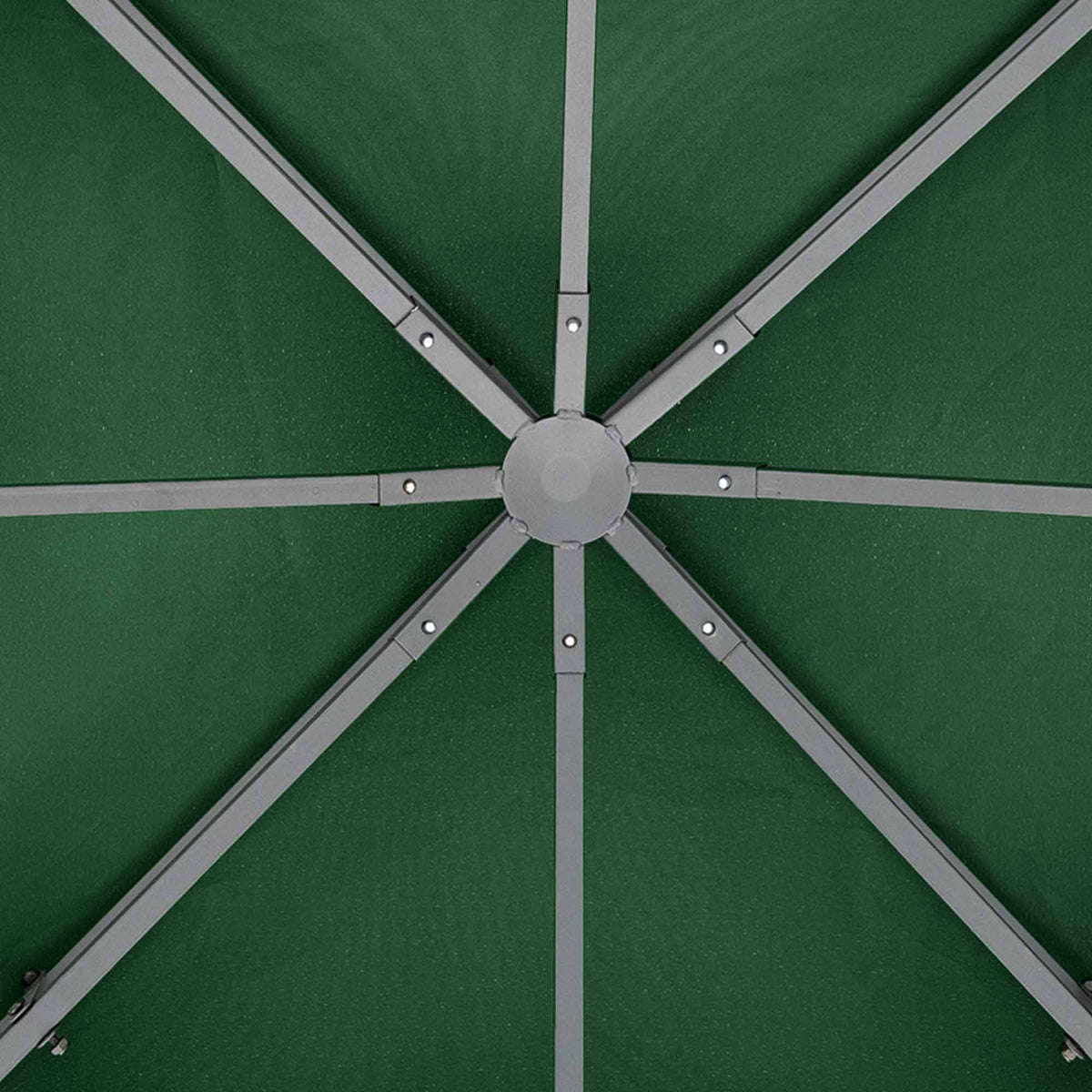 Varakatto 3 x 3 m paviljonkiin, kaksoiskatto, tummanvihreä