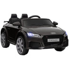 Lasten sähköauto Audi TT RS Roadster, kaukosäädin, musiikki ja LED, 3–5 v, musta