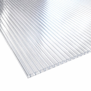 Väggväxthus 242 x 122 x 195 cm – 4 mm polykarbonat, 1 mm aluminiumram, svart