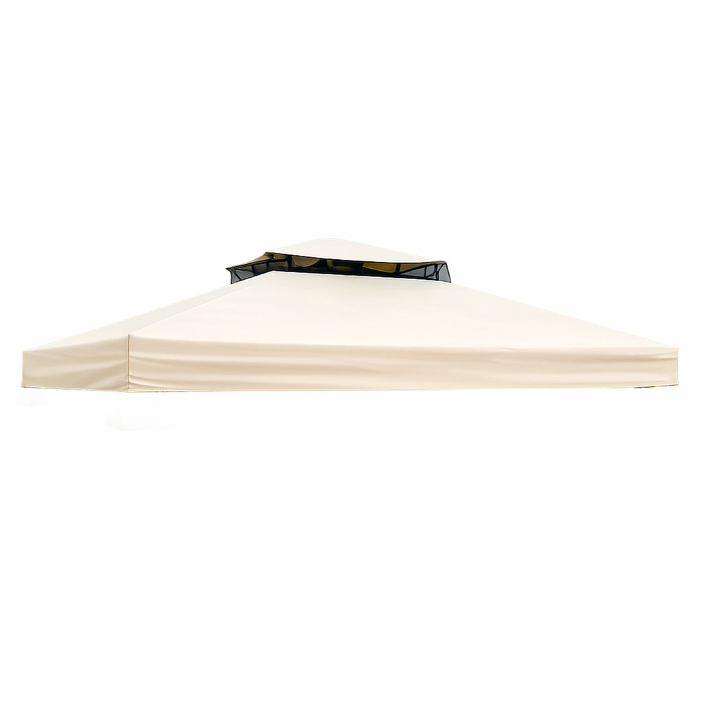 Paviljongin kattokangas 3 x 4 m – 250 g/m² polyesteri, PVC-pinnoite, vaalea beige