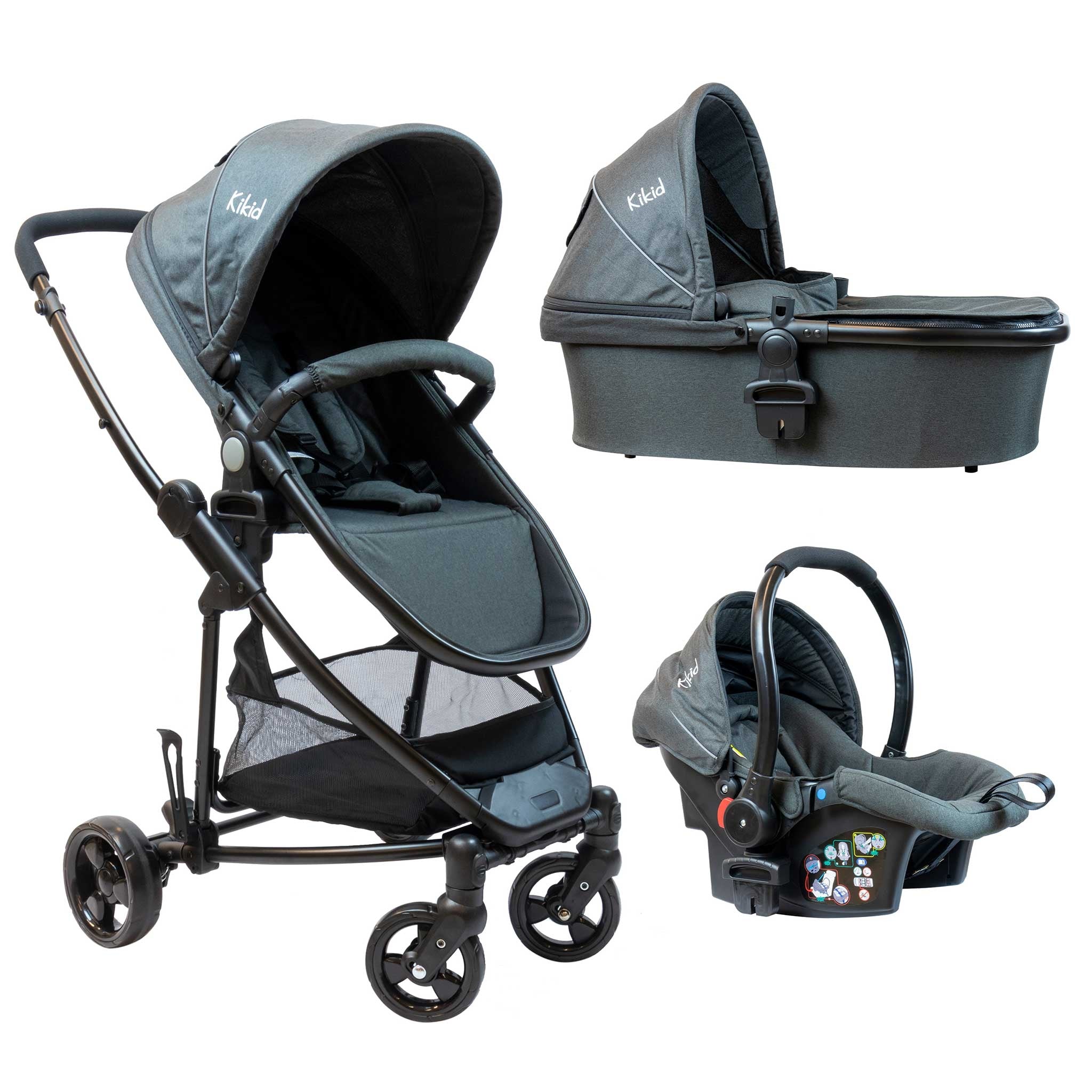 KIKID YHDISTELMÄVAUNUT 3-IN-1 PREMIUM