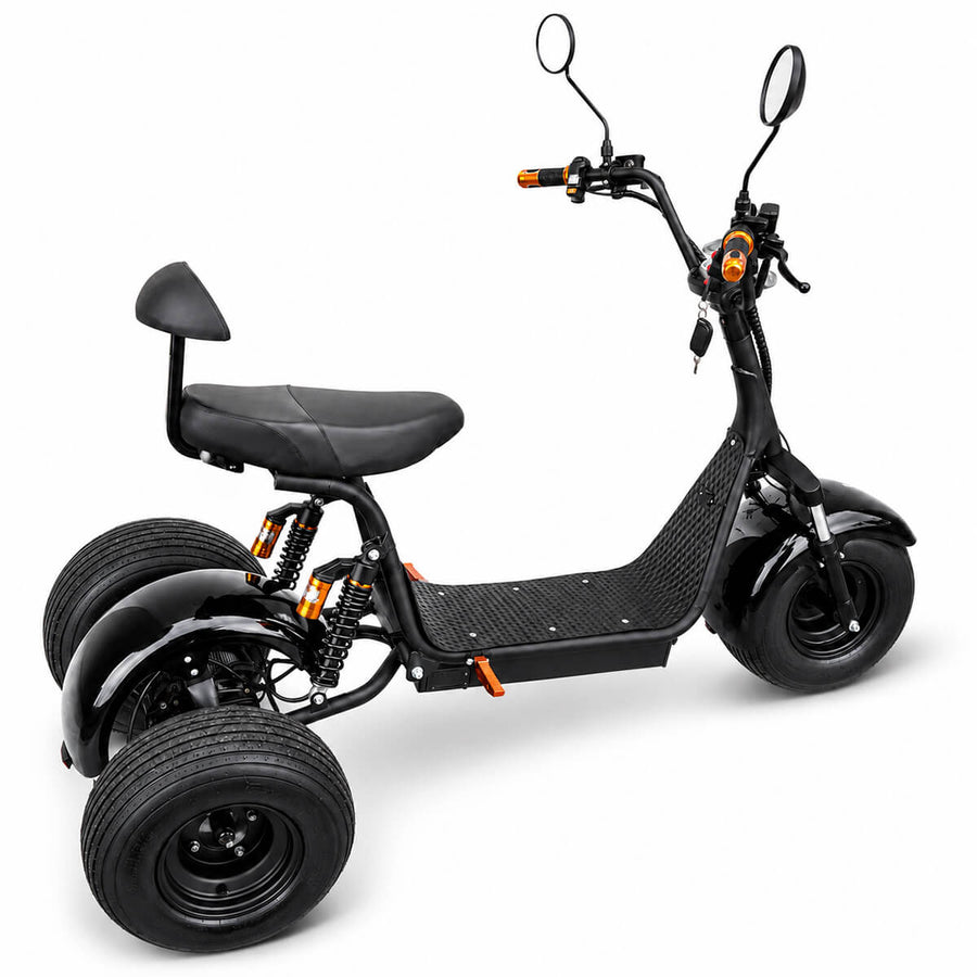 Kolmirenkainen sähköskootteri 2000W – 60V 20Ah, jopa 60 km, 2-paikkainen