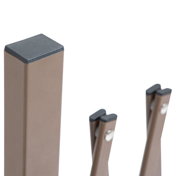 Jatkettava alumiininen saksiaita, 35–300 x 103,5 cm, tummanruskea