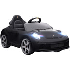 Lasten sähköauto RUF GT 12V, kaukosäädin, musiikki ja turvavyö, 3–5 v, musta