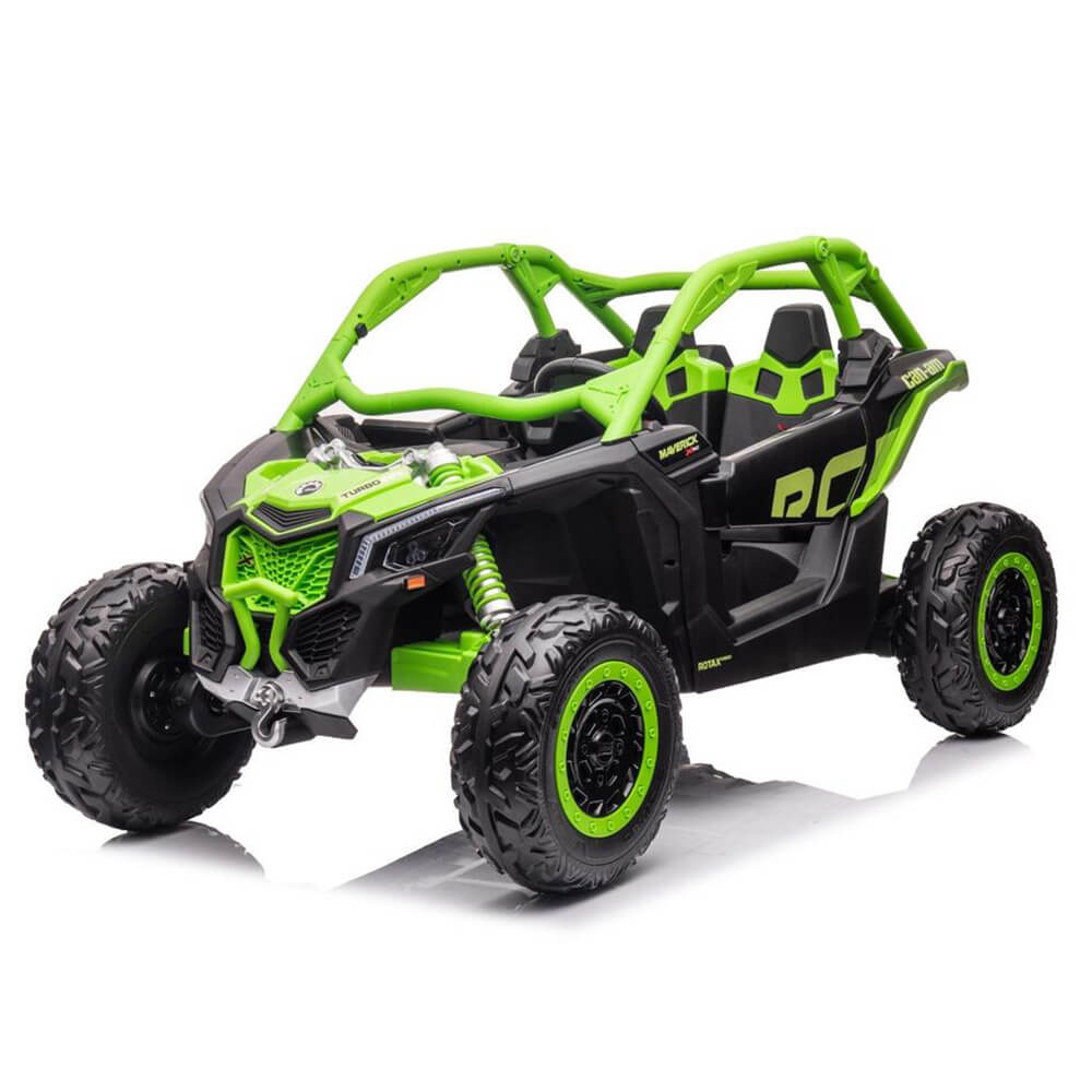 Lasten sähköauto Can-Am Maverick UTV RS 4x200W EVA, vihreä