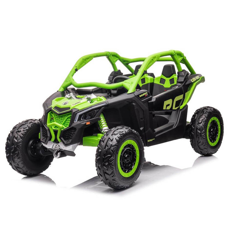 Lasten sähköauto Can-Am Maverick UTV RS 4x200W EVA, vihreä