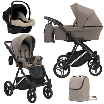 Kunert Lazzio 3-in-1 yhdistelmävaunut Cosmo-turvakaukalolla, useita värejä