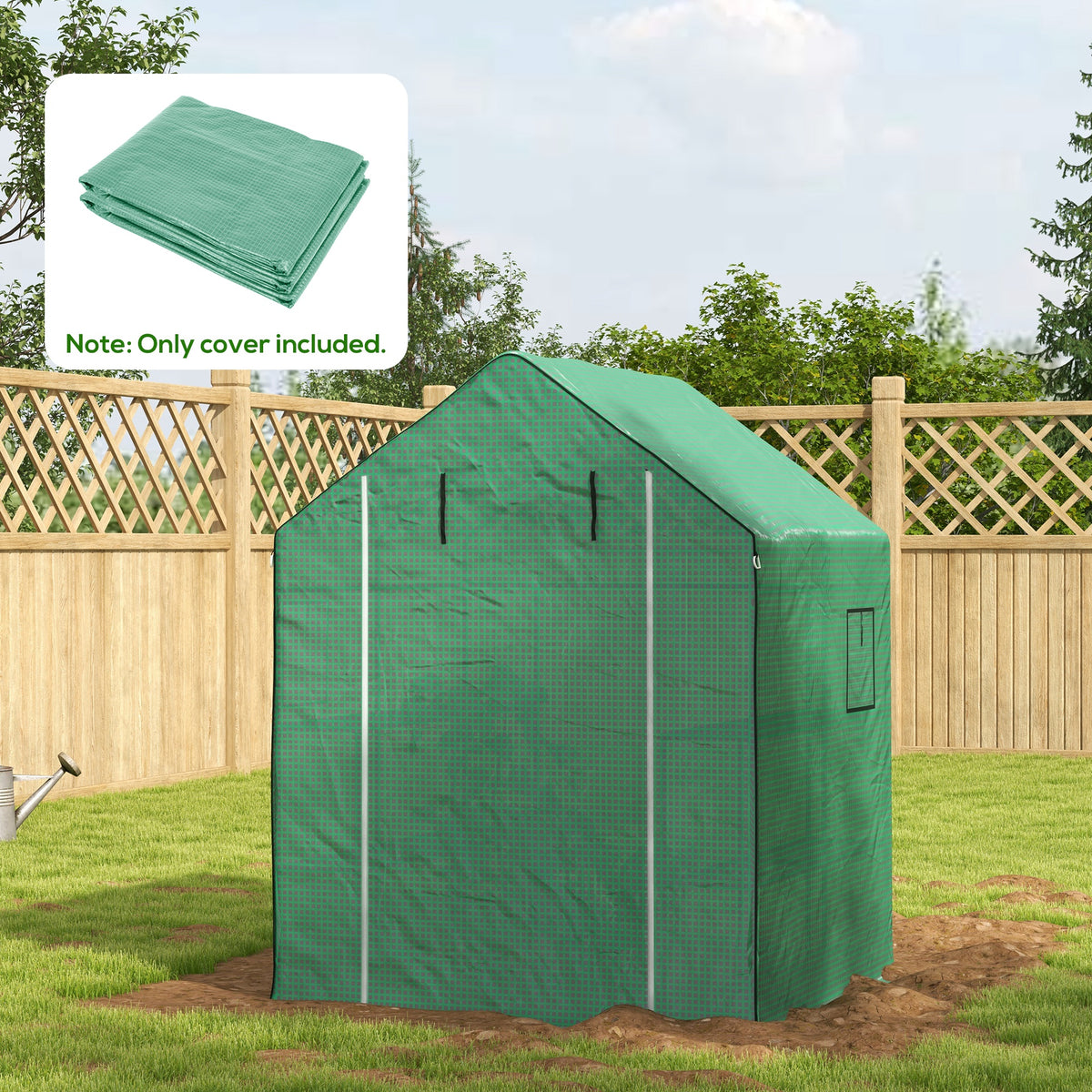 Varakate kasvihuoneeseen 845-510, 140 x 143 x 190 cm, vihreä