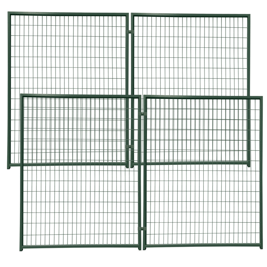 Koiratarhan elementti 152 x 182 cm – 4 kpl, galvanoitu teräs, vihreä