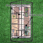 LYKKE HYBRIDI KASVIHUONE MUSTA 11,3 M2