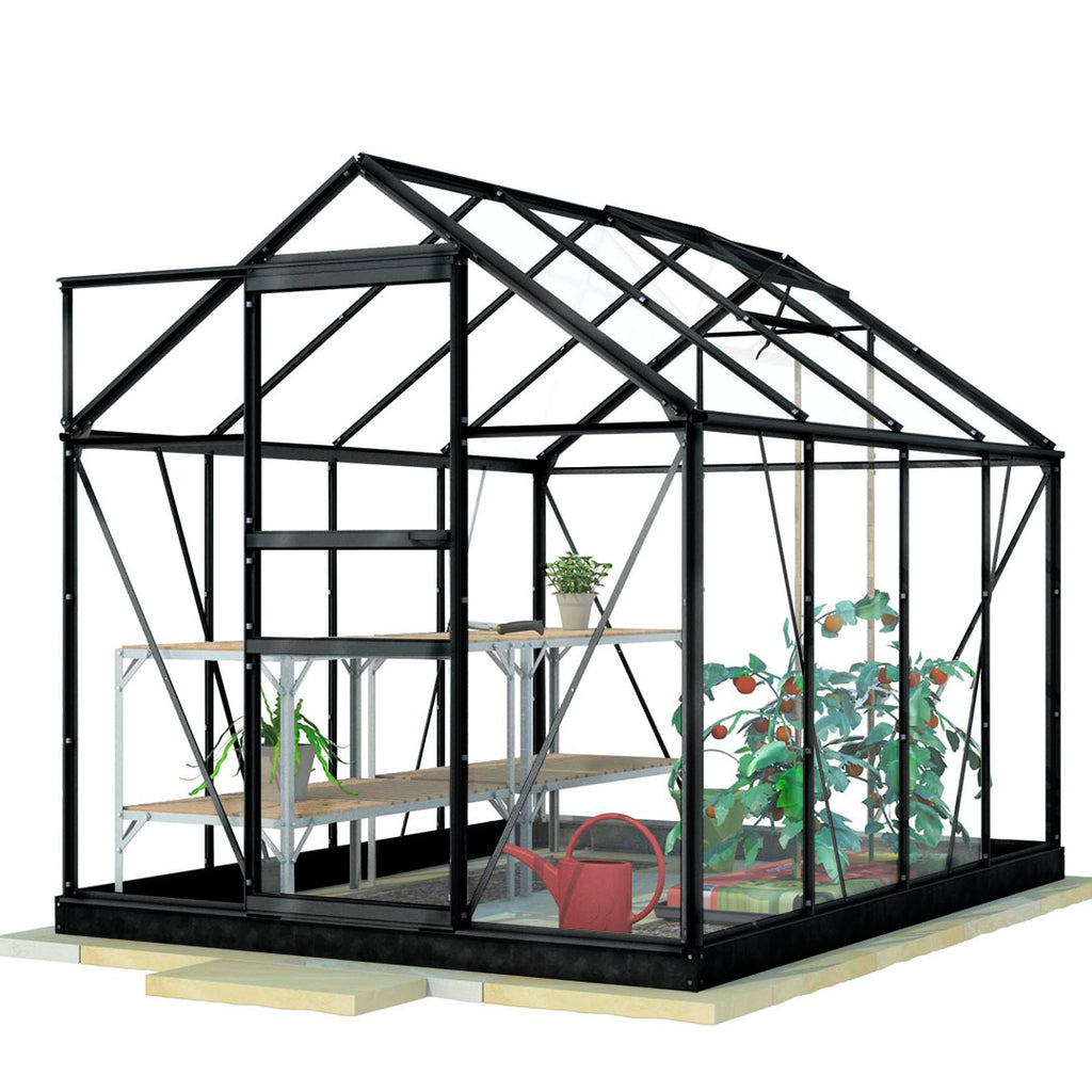 LYKKE HYBRIDI KASVIHUONE MUSTA 5 M2
