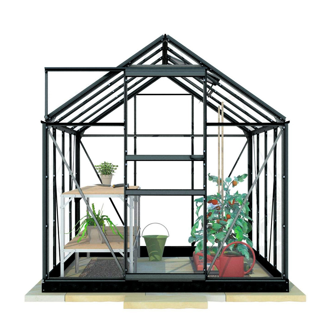 LYKKE HYBRIDI KASVIHUONE MUSTA 5 M2