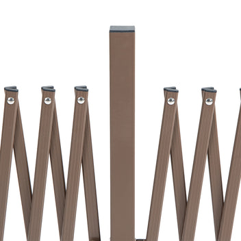Jatkettava alumiininen saksiaita, 52–405 x 103,5 cm, tummanruskea