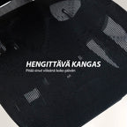 Ergonominen toimistotuoli jalkatuella – säädettävä selkä- ja niskatuki, 6D-käsinojat, hengittävä verkko