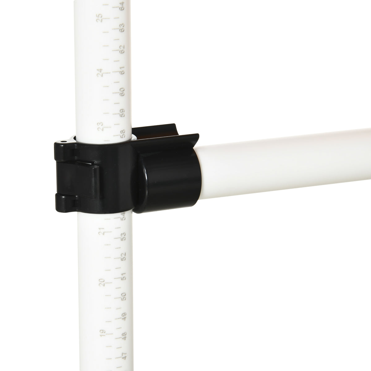 Koiran agility-rengas ja hyppyeste 2-in-1, korkeus 15–60 cm, kantolaukku, valkoinen/oranssi