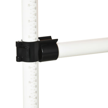 Koiran agility-rengas ja hyppyeste 2-in-1, korkeus 15–60 cm, kantolaukku, valkoinen/oranssi