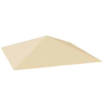 Paksu varakatto 3 x 3 m paviljonkiin, Oxford 370 g/m², UPF30+, beige