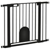 Koiraportti lemmikkiluukulla, kaksoislukitus, ilman porausta, leveys 75–103 cm, musta