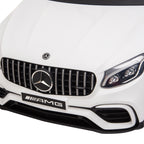 Lasten sähköauto Mercedes-AMG GLC63S Coupé 12V, kaukosäädin, kaksi moottoria, valkoinen