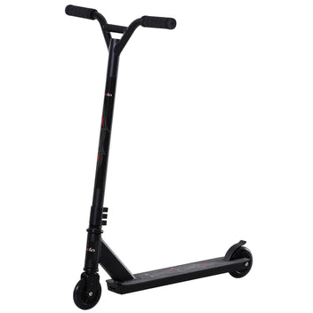Temppupotkulauta alumiinia, 100 mm PU-pyörät, freestyle, 14 v+, musta