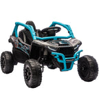 Lasten sähkömaastoauto Kawasaki Teryx KRX 1000, 12V, kaukosäädin, LED ja musiikki, sininen