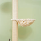 Kattoon ulottuva kissan raapimispuu riippumatolla, 230–250 cm, tammi/kerma