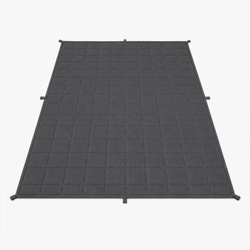Tyngdtäcken 9 kg, 150 x 200 cm – grå mikrofiberyta